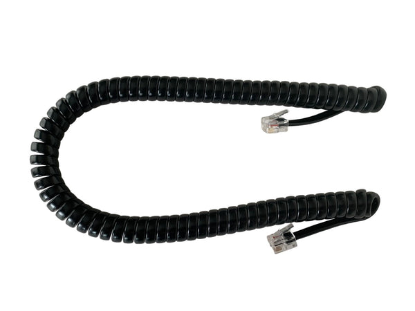 9 Foot Gloss Black Universal Telephone Handset Cord