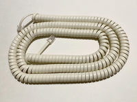 25 Foot Long Universal Telephone Handset Cord - Light Ivory Color