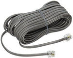 25 Foot Long Silver Satin 4 Pin Line Base Cord Avaya Nortel Norstar Meridian phone