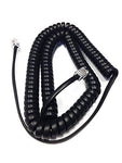 12 Foot Black Handset Receiver Curly Cord for NEC Business Telephone