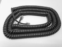 25 Foot Long Handset Curly Coil Cord for Avaya / Lucent 2400 5400 4600 5600 Series Phone (Gray)