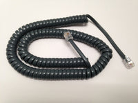 12 Foot Handset Curly Coil Cord for Avaya J100 Series IP Phone J129 J139 J169 J179 (Charcoal Gray)
