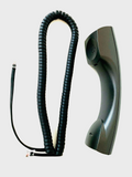 Handset with Curly Cord for Polycom Soundpoint IP Phone 300 301 331 430 500 501 600 601 Black
