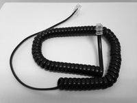 9 Foot Handset Curly Coil Cord for Avaya / AT&T / Lucent Phone (Flat Black)
